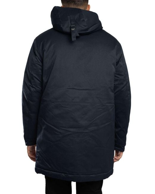 Lyle & Scott Blue Padded Parka Jacket for men