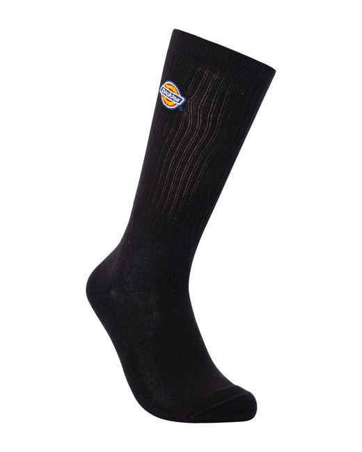 Dickies Black 3 Pack Valley Grove Socks for men