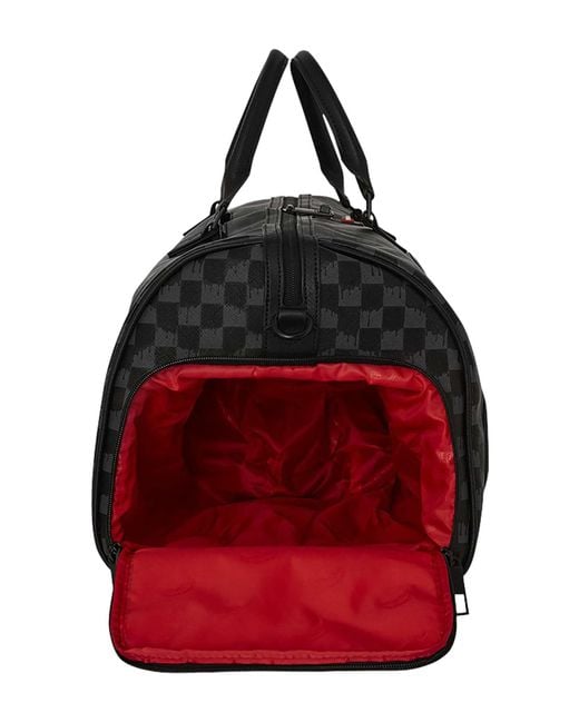 Sprayground Black Dripping Shark In Paris Duffle Bag for men