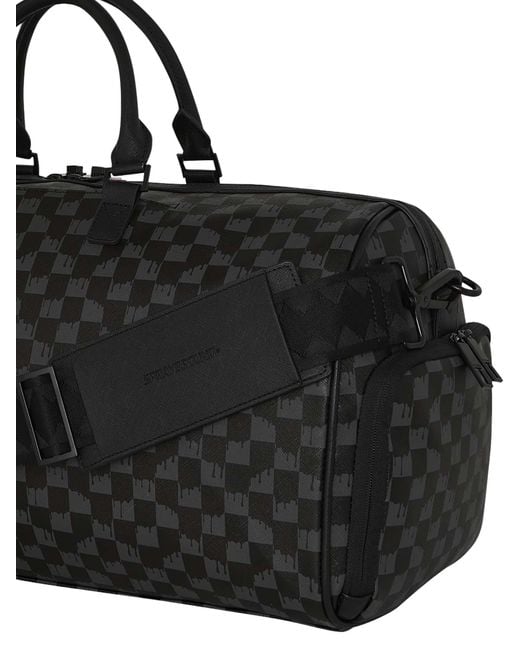 Sprayground Black Dripping Shark In Paris Duffle Bag for men