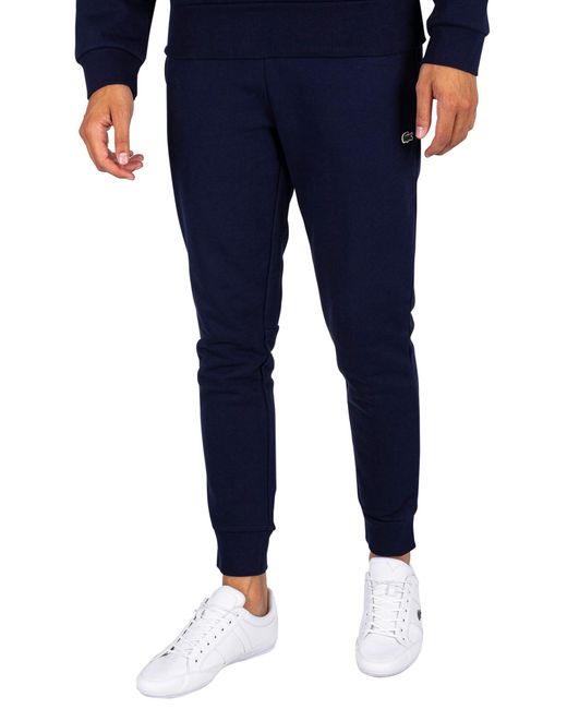 lacoste blue joggers