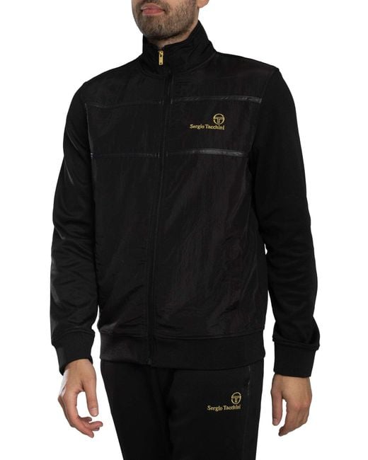 Sergio Tacchini Black Cassio Track Jacket for men