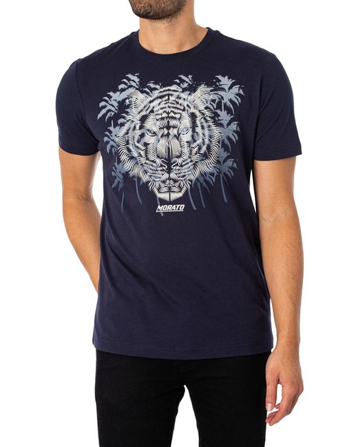 Antony Morato Blue Malibu Graphic T-shirt for men