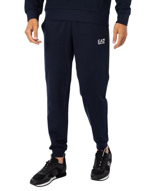 EA7 Blue Logo Joggers for men