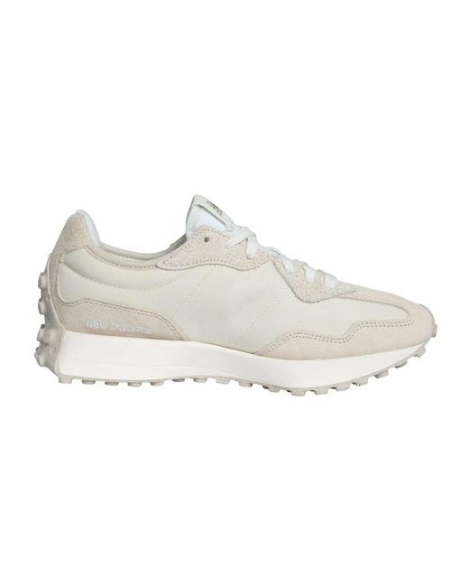 New Balance White 327 Mesh Trainers for men