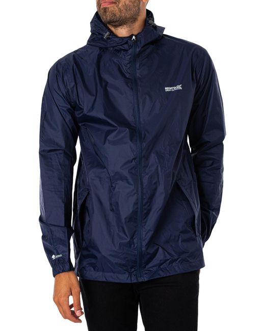 Regatta Blue Pack It Waterproof Jacket for men
