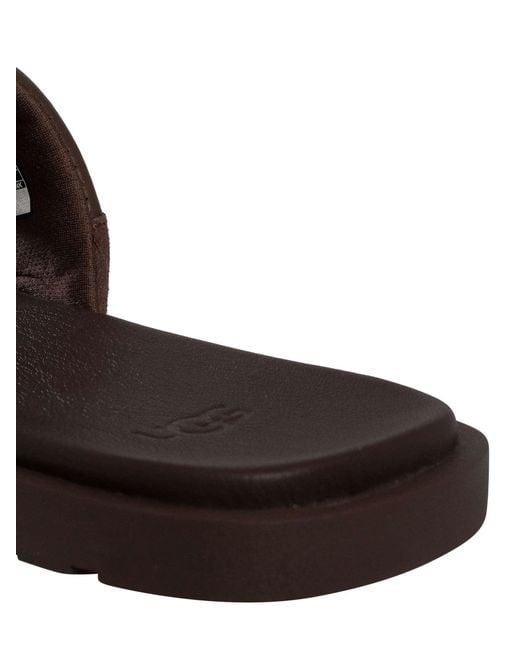 Ugg Brown Seaside Ii Leather Sliders for men