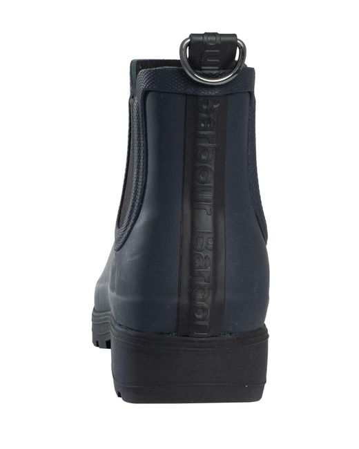 Barbour Blue Fynn Ankle Wellington Boots for men