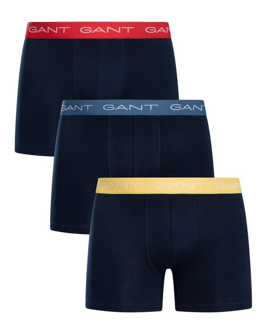 Gant Blue 3 Pack Boxer Briefs for men