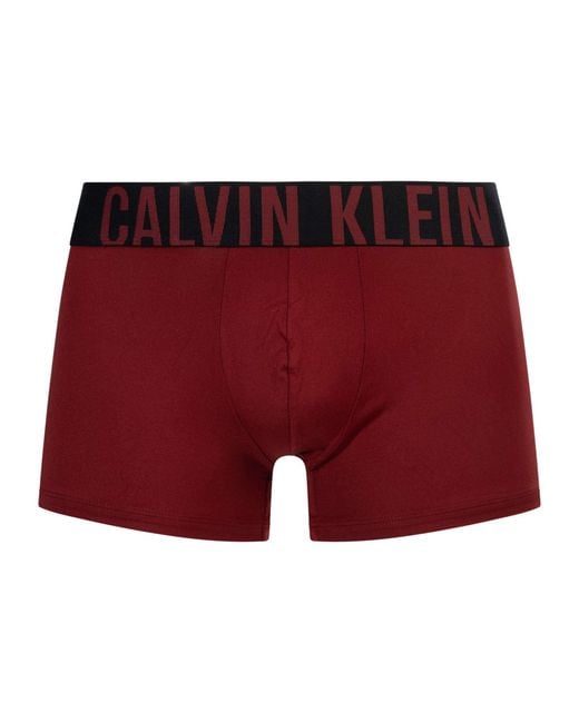 Calvin Klein Red 3 Pack Intense Power Trunks for men