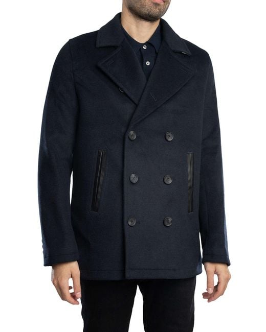 Ted Baker Blue Aldovie Peacoat Jacket for men