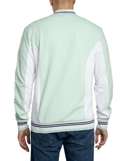 Fila Green Settanta Baseball Track Jacket for men
