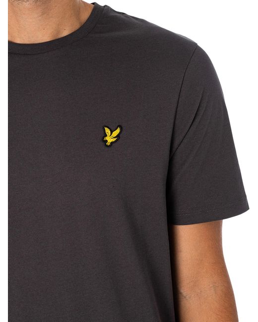 Lyle & Scott Black Plain Logo T-shirt for men