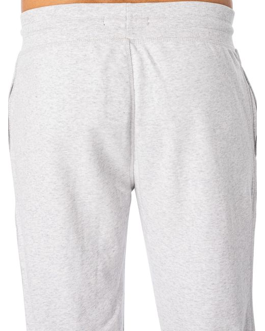 Tommy Hilfiger White Lounge Embroidered Joggers for men