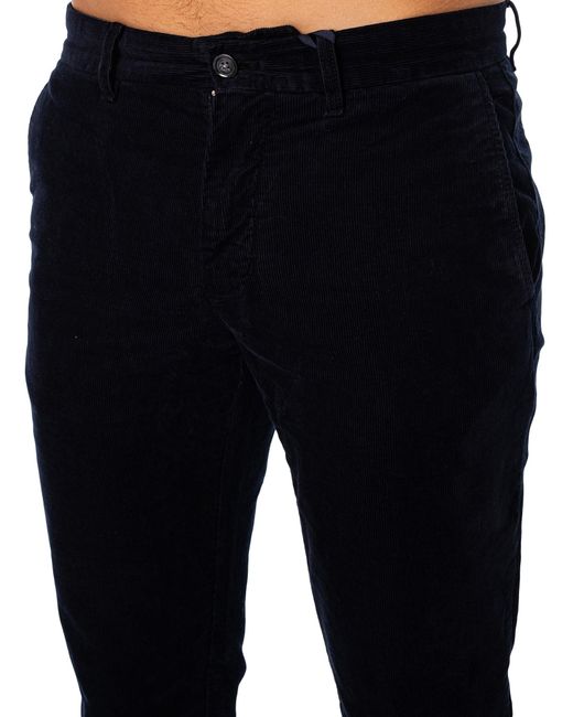 Tommy Hilfiger Black Denton Chino Corduroy Jeans for men