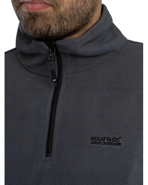 Regatta Blue Thompson Fleece Zip Sweatshirt for men