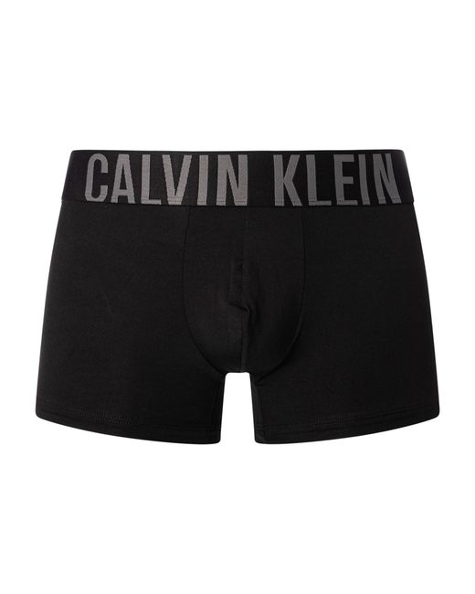 Calvin Klein Black 3 Pack Intense Power Trunks for men