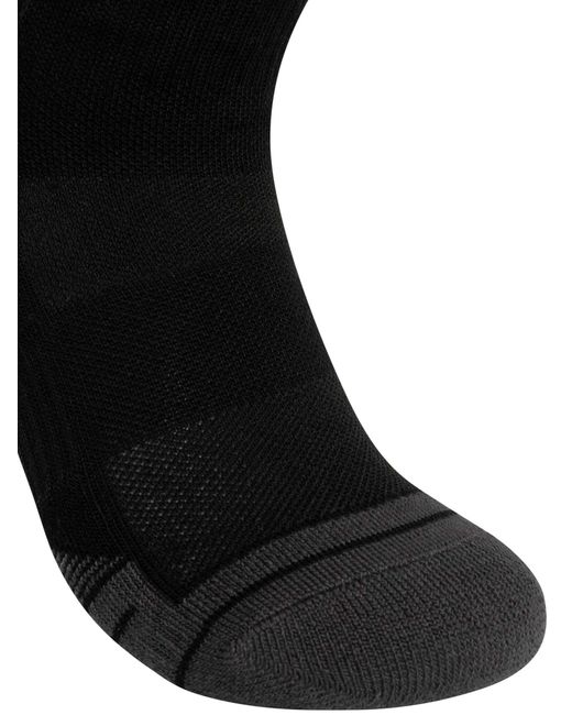 Under Armour Black 3 Pack Performance Tech Crew Socks for men