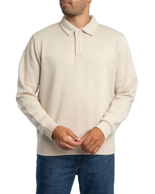 Jack & Jones Natural Bradley Polo Sweatshirt for men