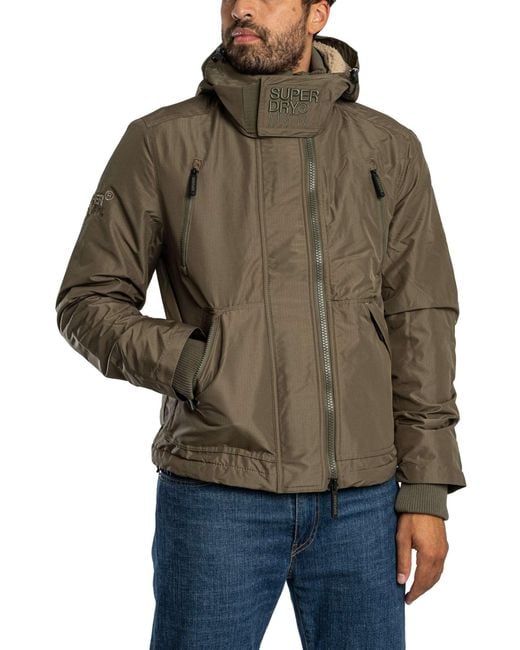 Superdry Brown Hooded Arctic Windcheater Jacket for men