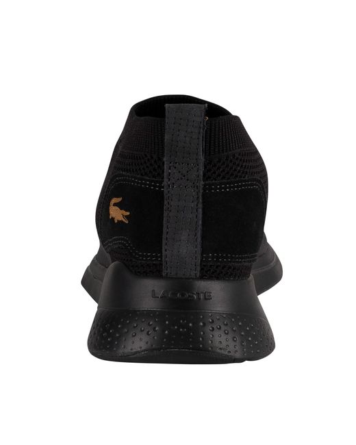 lacoste fit sock trainers