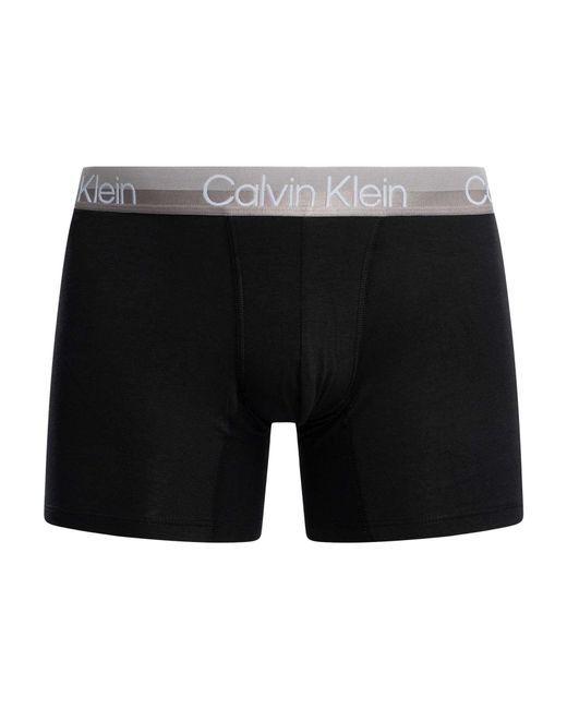 Calvin Klein Black 3 Pack Modern Structure Boxer Briefs for men