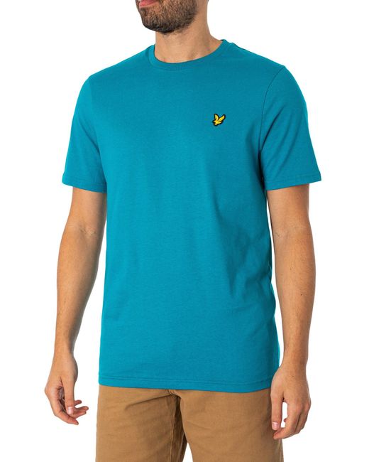 Lyle & Scott Blue Plain T-shirt for men
