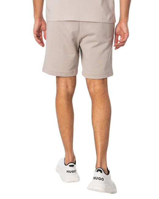 HUGO Natural Diz222 Sweat Shorts for men