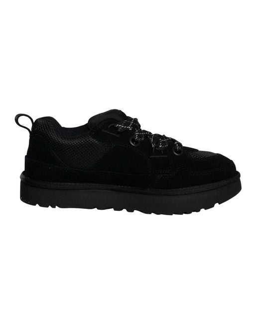 Ugg Black Lowmel Suede Trainers for men