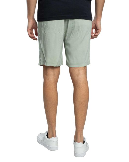 Pretty Green Blue Islington Rayon Shorts for men