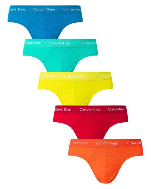 Calvin Klein Multicolor 5 Pack This Is Love Hip Briefs for men