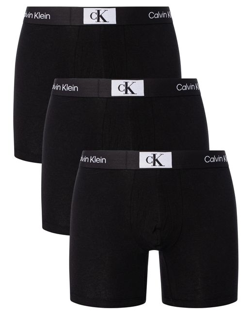 Calvin Klein 3 Pack 1996 Boxer Briefs in Black for Men | Lyst