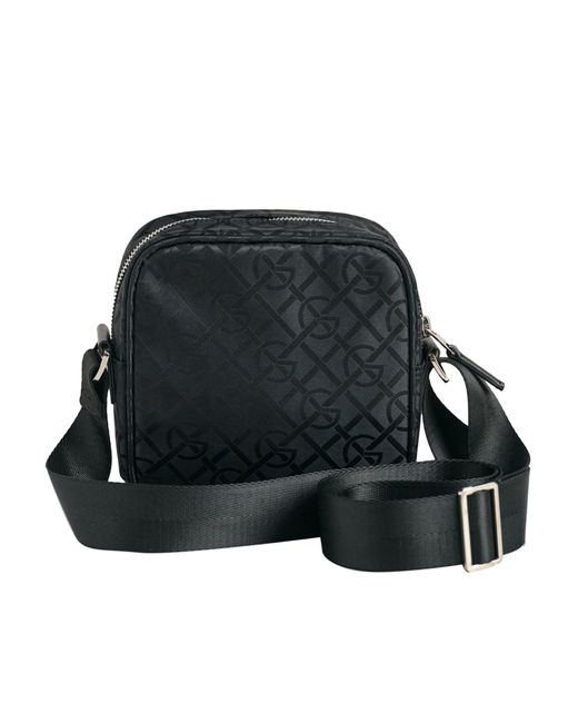 Gant Black Pattern Crossbody Bag for men