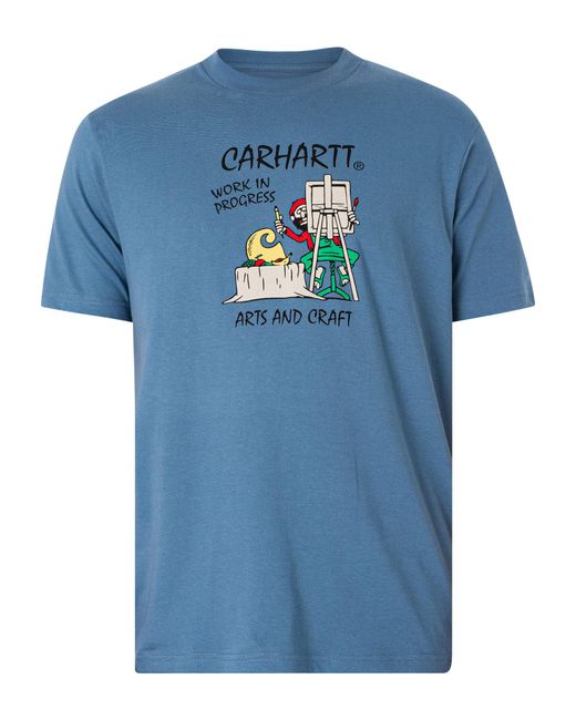 Carhartt Blue Art Supply T-shirt for men