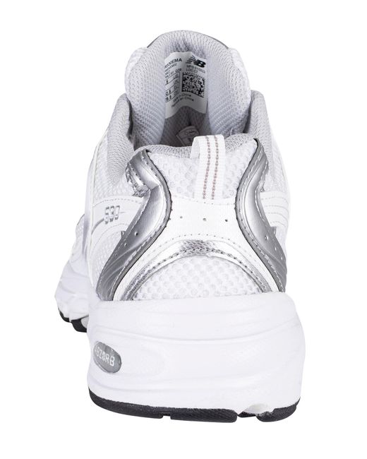 New Balance White 530 Mesh Running Trainers for men
