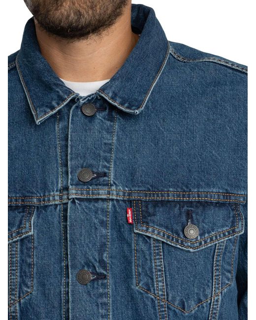 Levi's Blue Relaxed Fit Trucker Jacket for men