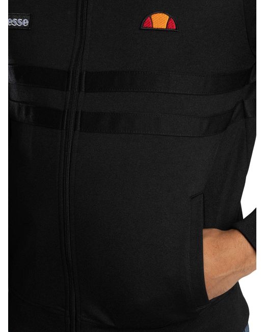 Ellesse Black Rimini Track Jacket for men