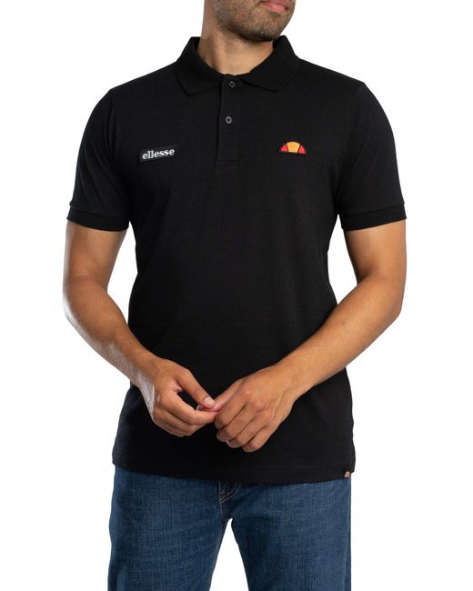 Ellesse Black Lessepsia Polo Shirt for men