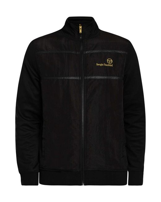 Sergio Tacchini Black Cassio Track Jacket for men