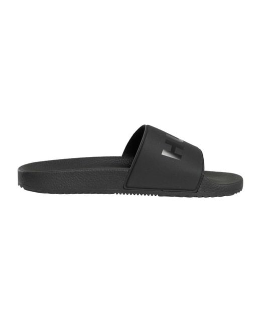 HUGO Black Timein Sliders for men
