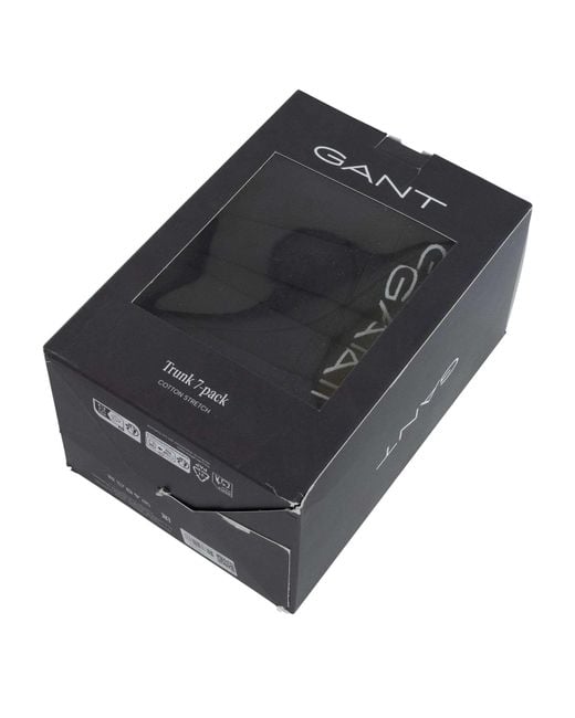 Gant Black 7 Pack Trunks for men