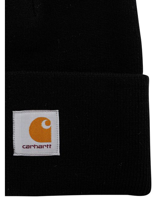 Carhartt Black Acrylic Watch Beanie for men