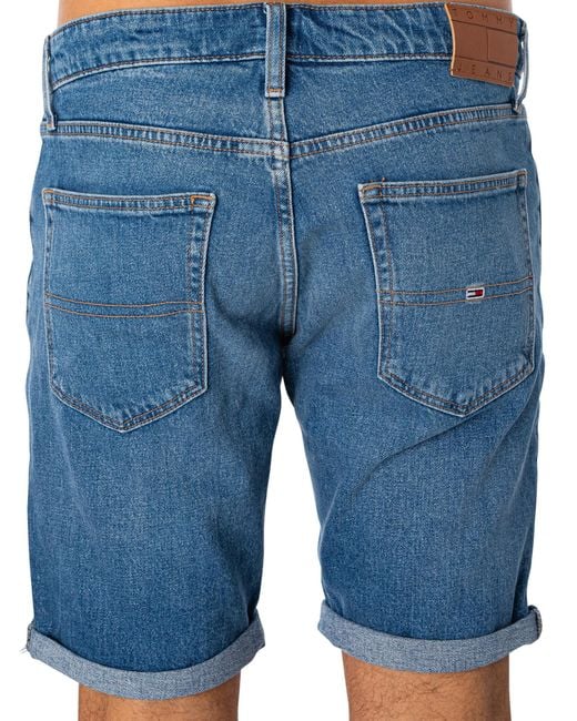 Tommy Hilfiger Blue Scanton Denim Shorts for men