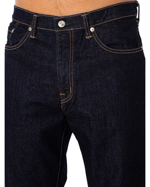 Edwin Blue Loose Tapered Jeans for men
