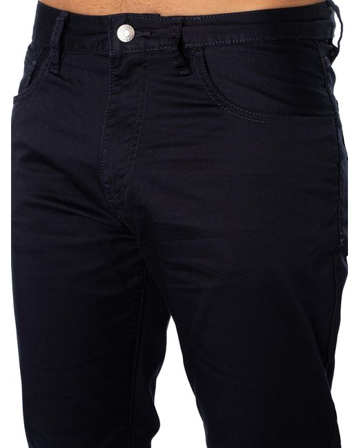 Armani Exchange Black Slim Chino Trousers for men