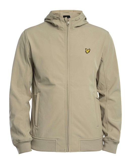Lyle & Scott Natural Fleece Back Softshell Jacket for men