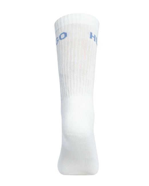 HUGO White 6 Pack Quarter Socks for men