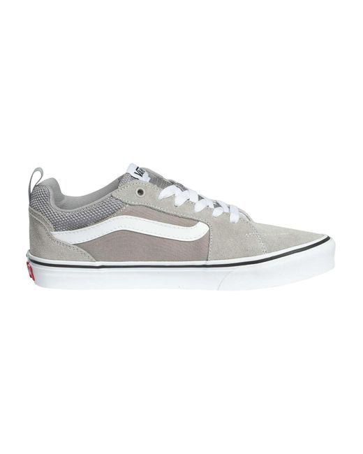 Vans White Filmore Suede Canvas Trainers for men