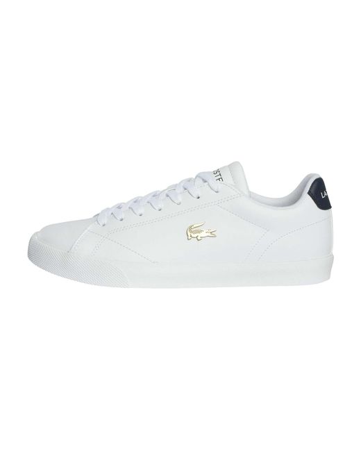 Lacoste White Lerond Set 225 2 Cma Leather Trainers for men