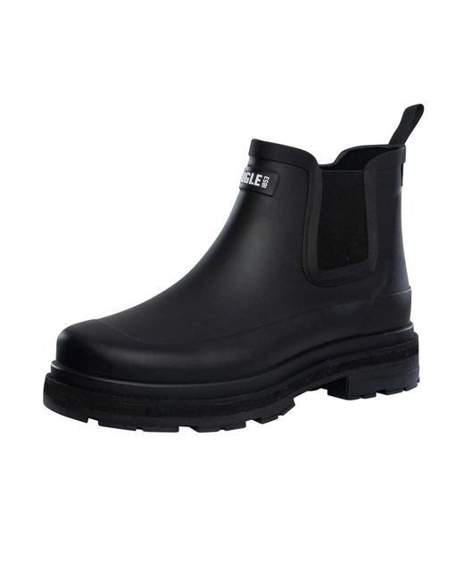 Aigle Black Soft Rain Wellington Boots for men